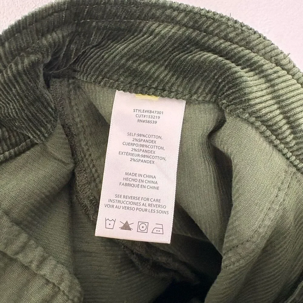 Kut‎ From The Kloth Green Corduroy Bootcut Jeans Size 12